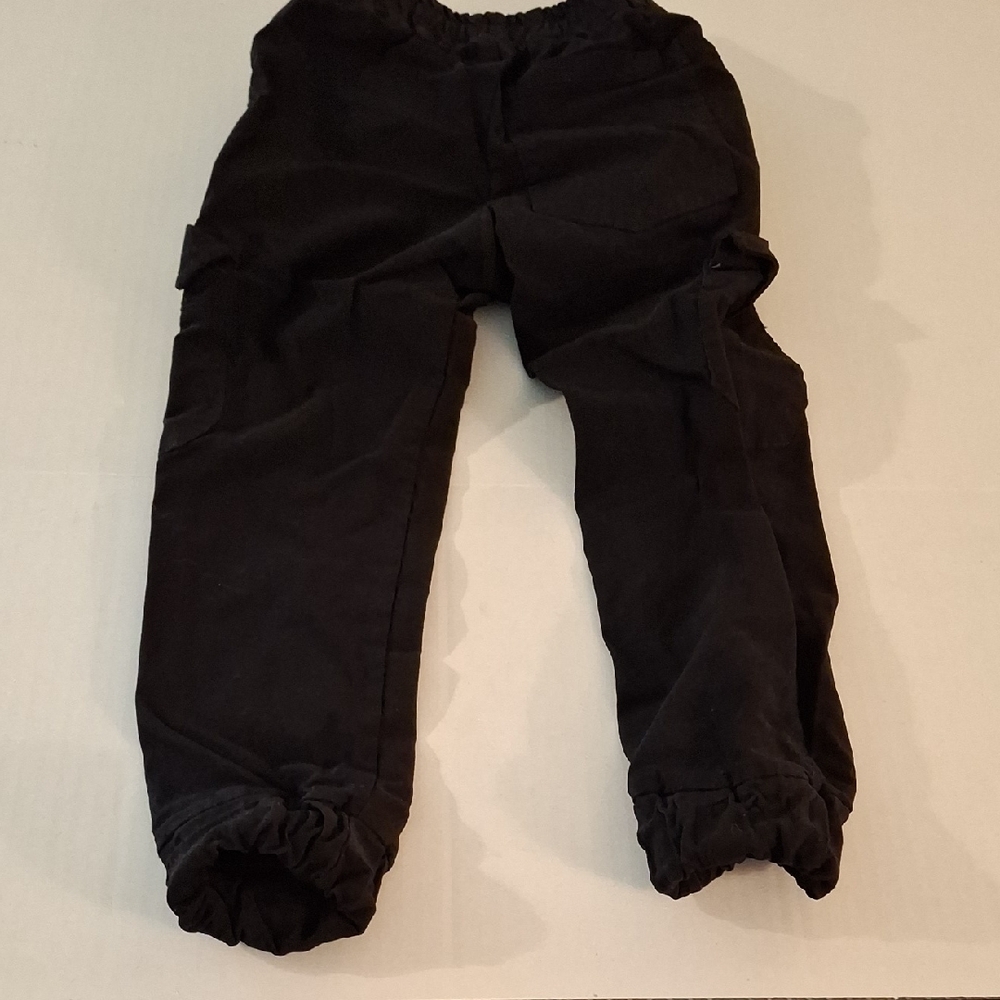 Kids Black Elastic Waist Pants - Picture 6 of 6